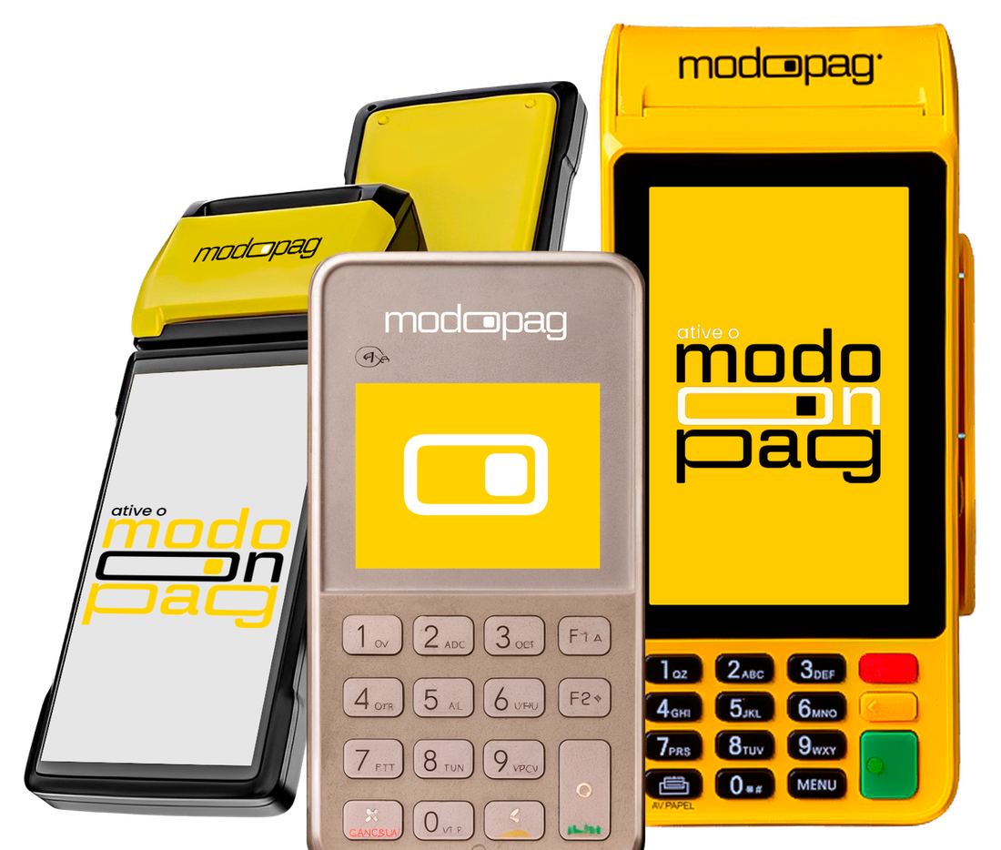 Maquininhas modoPAG MINI, PRO e SMART