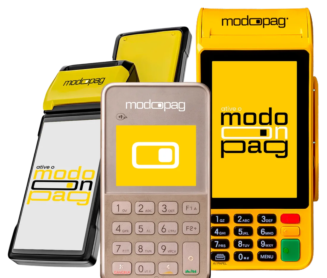 Maquininhas modoPAG MINI, PRO e SMART