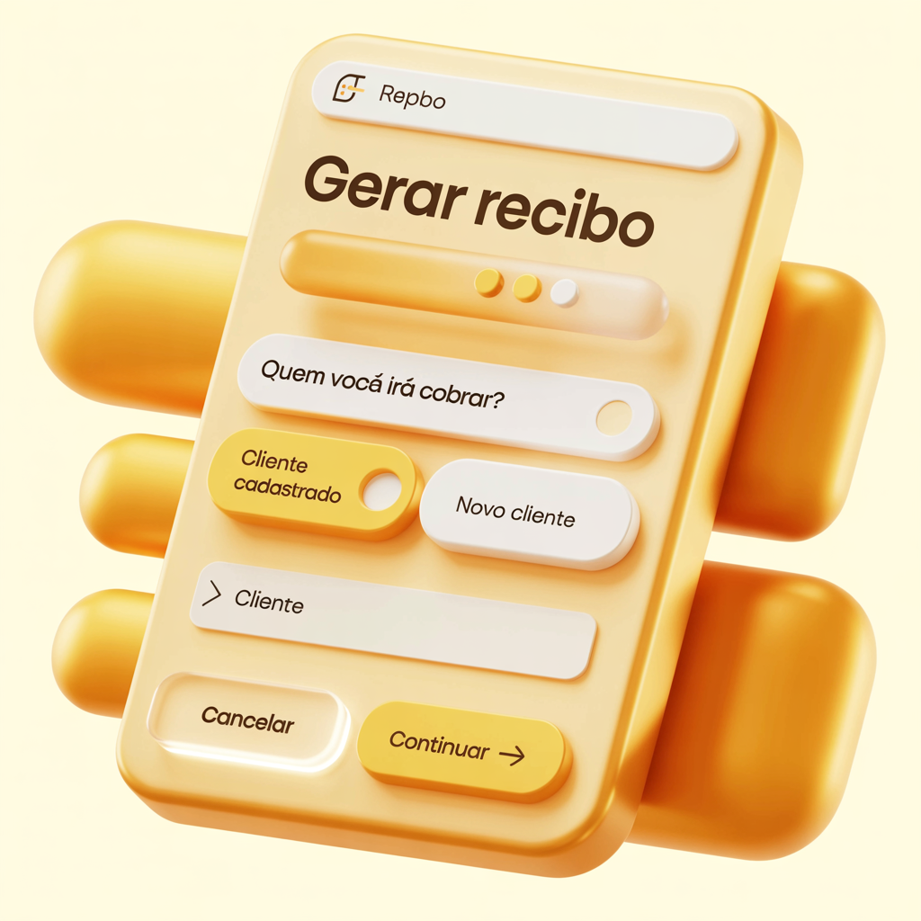 Modal "Gerar recibo" do painel modoPAG com dados do cliente preenchidos